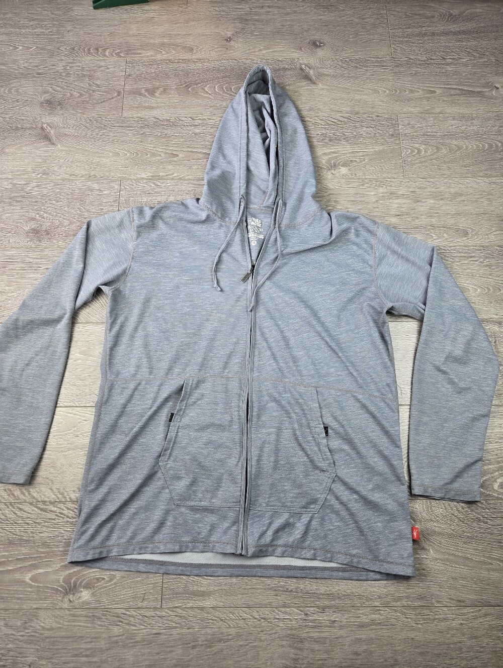 Toes On The Nose Lightweight  Pullover Hoodie Gray Mens XL